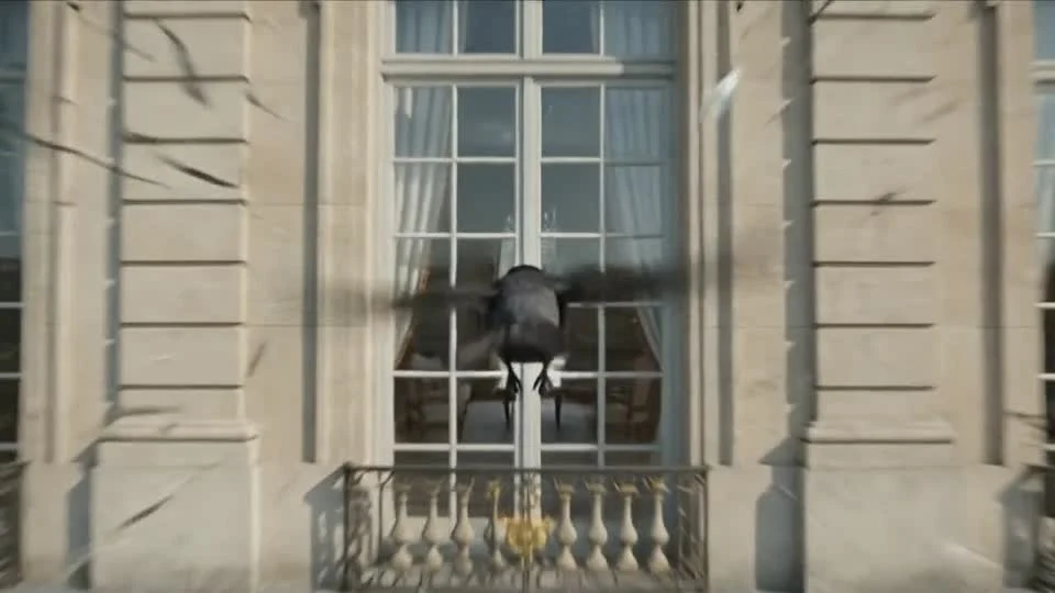 Летающий поросёнок перед фасадом